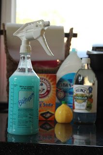 individual ingredients to make homemade cleaner