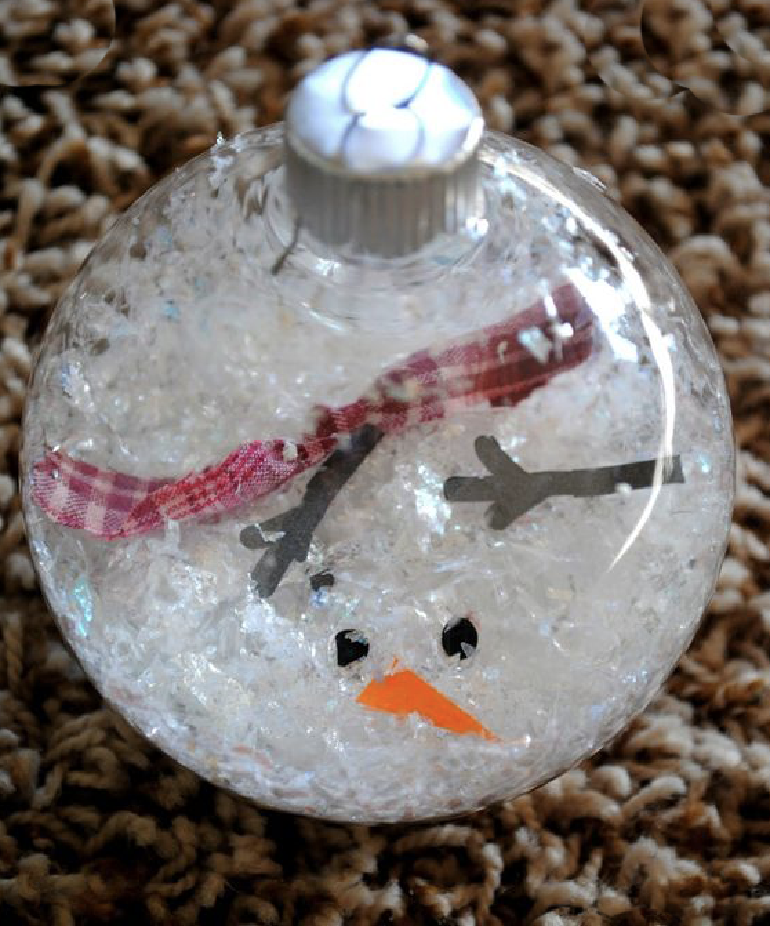 Melted Frosty Ornament